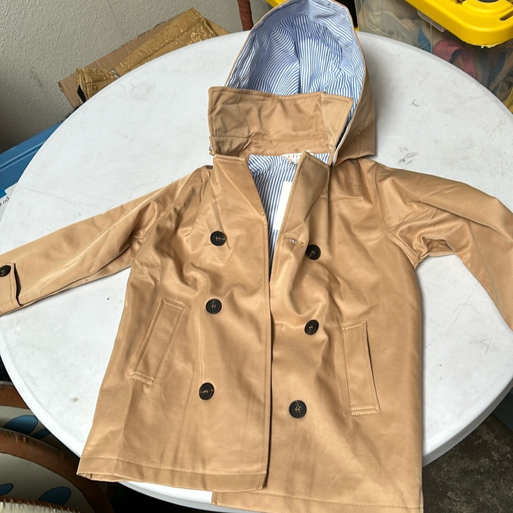 Kids size 4-5 LJYH tan trench coat